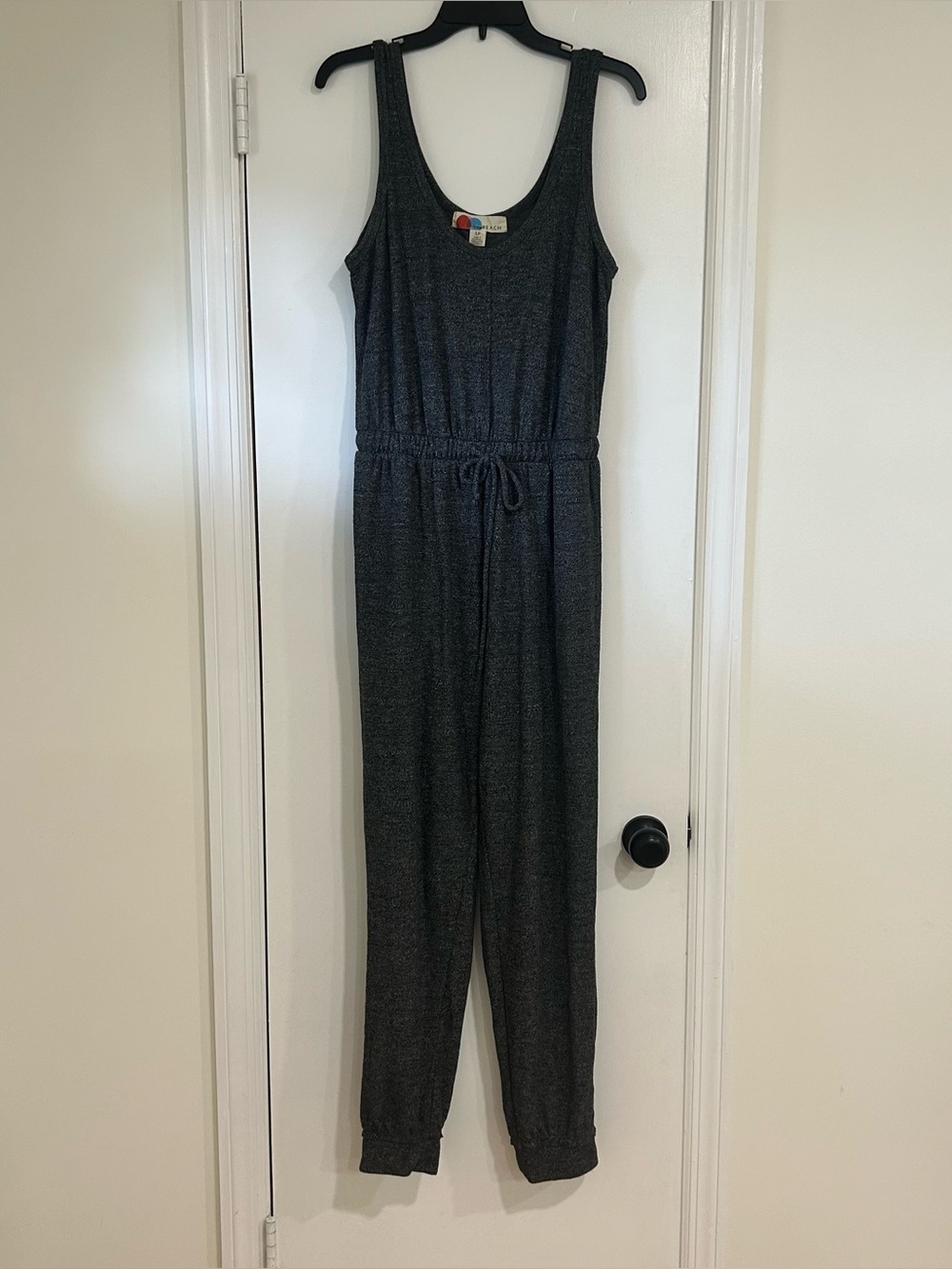Free People Beach Heather Gray Jumpsuit Stretch Size Small Athleisure